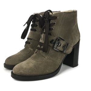 Aquatalia Brooke Faux Fur Lined Ankle Boots in Taupe